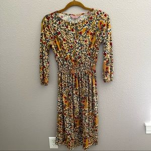Floral long sleeve dress